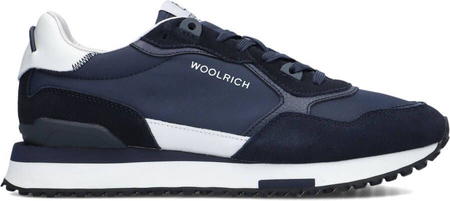 WOOLRICH Lage sneakers Heren Retro Sneaker Maat 44 Materiaal Suede Kleur Blauw Schoenen