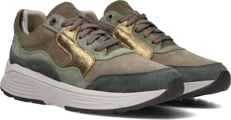 XSENSIBLE Lage Sneakers Dames Combi G Sneaker Maat: 43 Materiaal: Suède Kleur: Groen