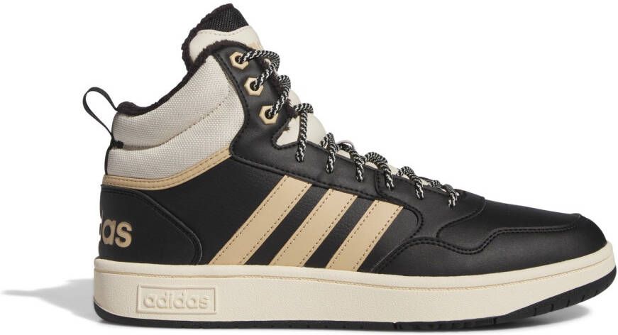 Adidas Hoops 3.0 Mid WTR Winterschoenen beige zwart