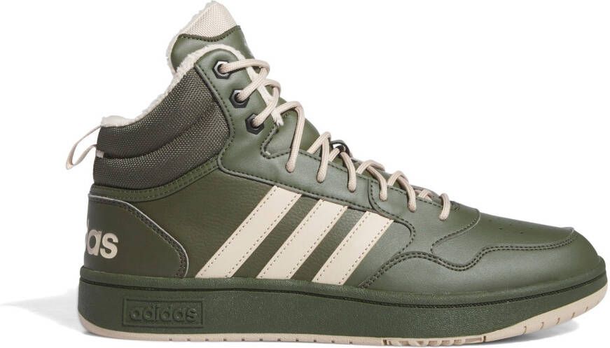 Adidas Hoops 3.0 Mid WTR Winterschoenen olijfgroen