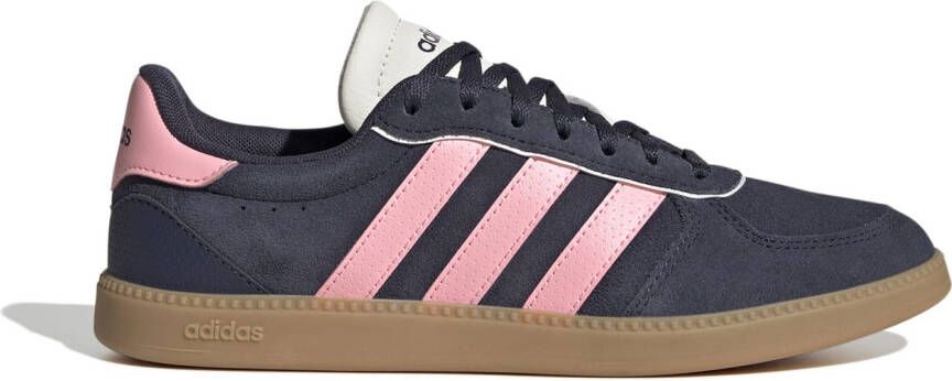 Adidas Women's Breaknet Sleek Suede Sneakers beige