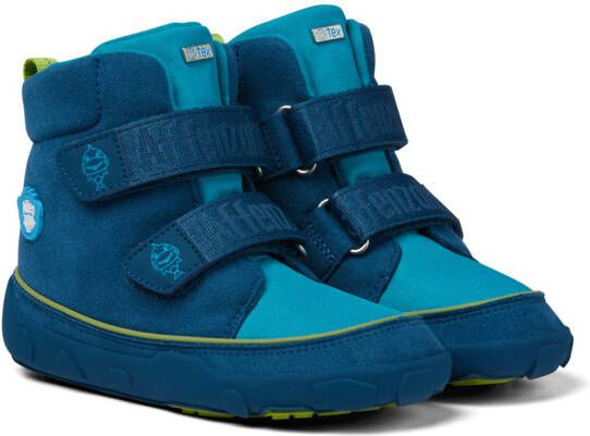 Affenzahn Kid's Comfy Jump Midboot Vegan Haai Winterschoenen blauw