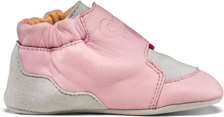 Affenzahn Kid's Krabbelschuh Leder Crawly Barefootschoenen roze