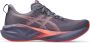 ASICS Novablast 5 Hardloopschoenen grijs oranje - Thumbnail 1