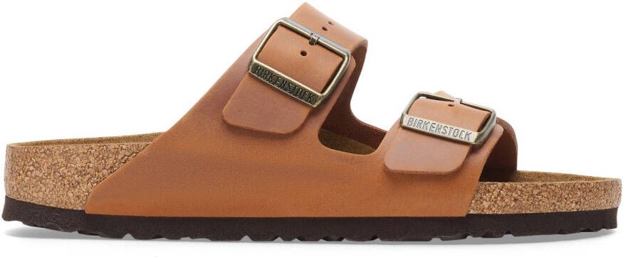 Birkenstock Arizona Oiled Leather Sandalen Regular bruin