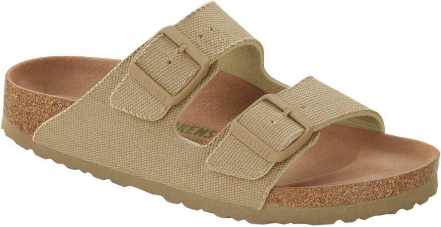 Birkenstock Arizona TEX Canvas Vegan Rivet Logo Sandalen Regular beige