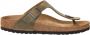 Birkenstock Gizeh Slippers Faded Khaki Regular fit | Groen | Nubuck - Thumbnail 3