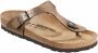 Birkenstock Gizeh Dames Slippers Graceful Taupe Regular fit | Taupe | Imitatieleer - Thumbnail 3