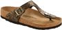 Birkenstock Women's Gizeh BF Shiny Python Sandalen Normal bruin - Thumbnail 8