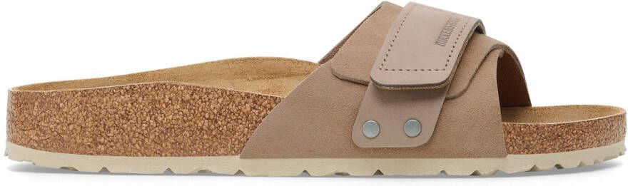 Birkenstock Women's Oita Suede Leather Sandalen Narrow beige bruin