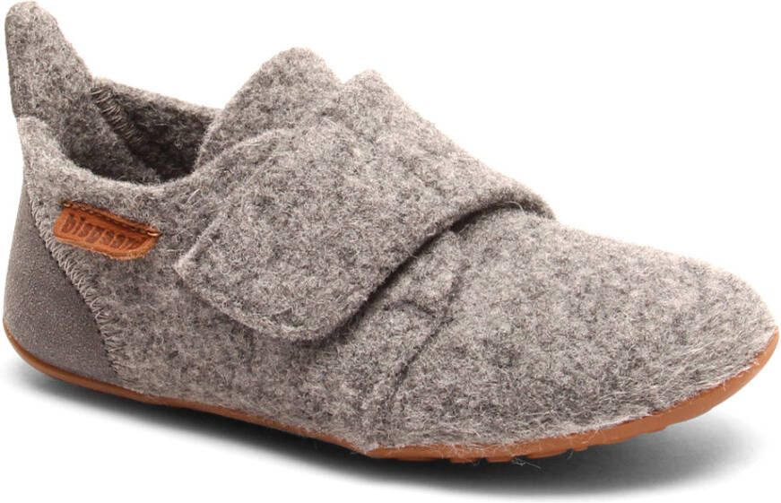 Bisgaard Kid's Casual Wool Pantoffels grijs