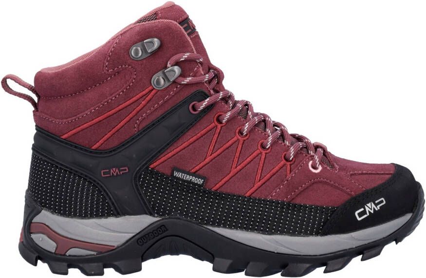 CMP Women's Rigel Mid Trekking Shoes Waterproof Wandelschoenen rood zwart