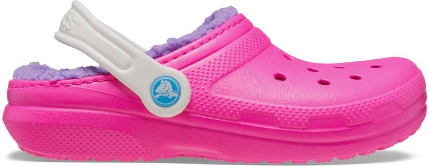 Crocs Kid's Classic Lined Clog Pantoffels maat J5 roze