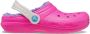 Crocs Kid's Classic Lined Clog Pantoffels maat C12 roze - Thumbnail 3