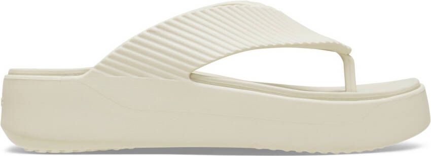 Crocs Women's Getaway Groove Platform Flip Sandalen maat 41-42 beige