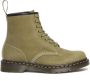 Dr. Martens 1460 Tumbled Nubuck + EH Suede Hoge schoenen olijfgroen - Thumbnail 2