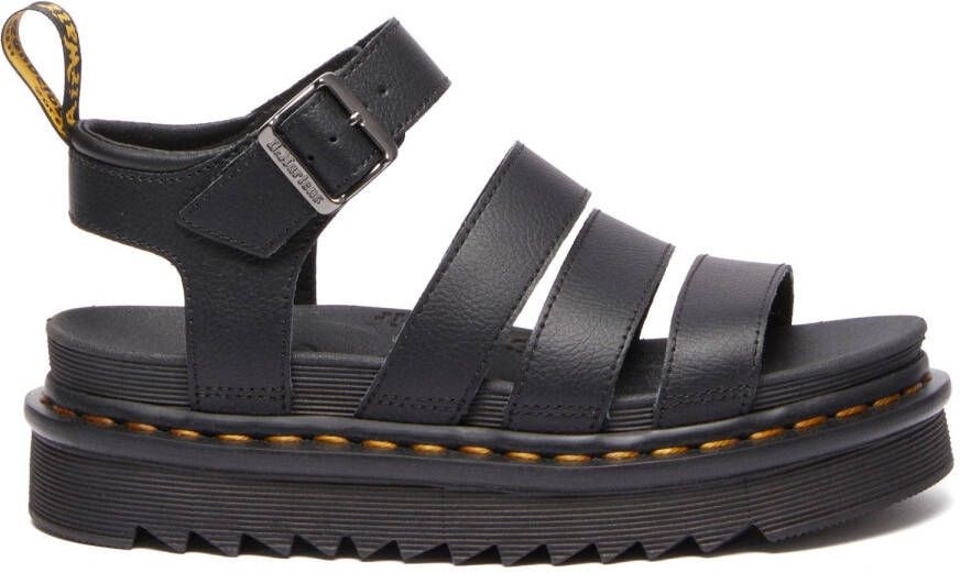 Dr. Martens Women's Blaire Chunky 3 Strap Sandal Sandalen grijs zwart