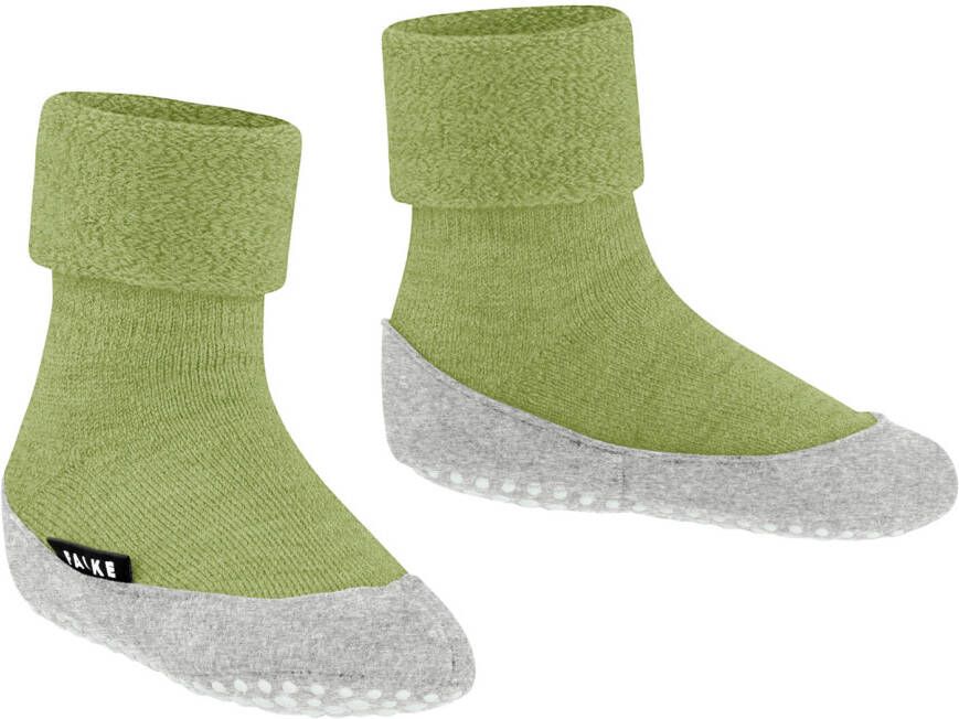 Falke Kid's Cosyshoe Basic Pantoffels maat 27-28 olijfgroen