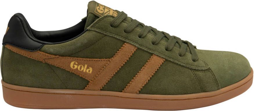 Gola Equipe II Suede Sneakers olijfgroen bruin