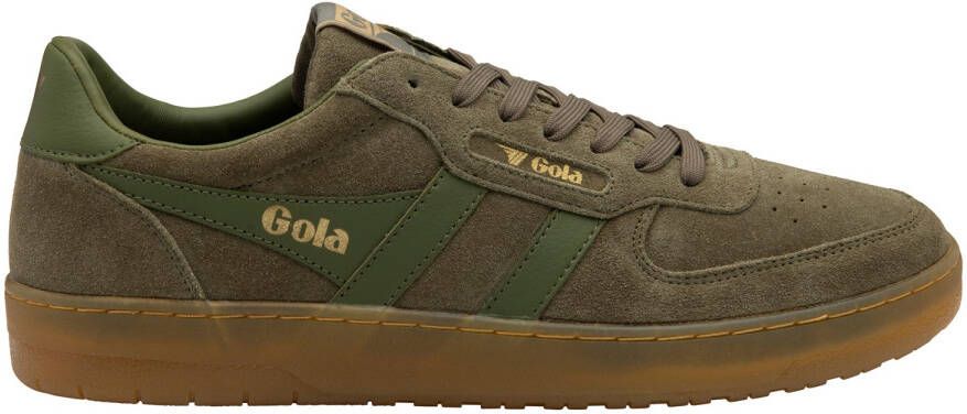 Gola Hawk Suede '86 Sneakers bruin olijfgroen