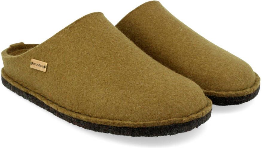 Haflinger Flair Soft Pantoffels olijfgroen