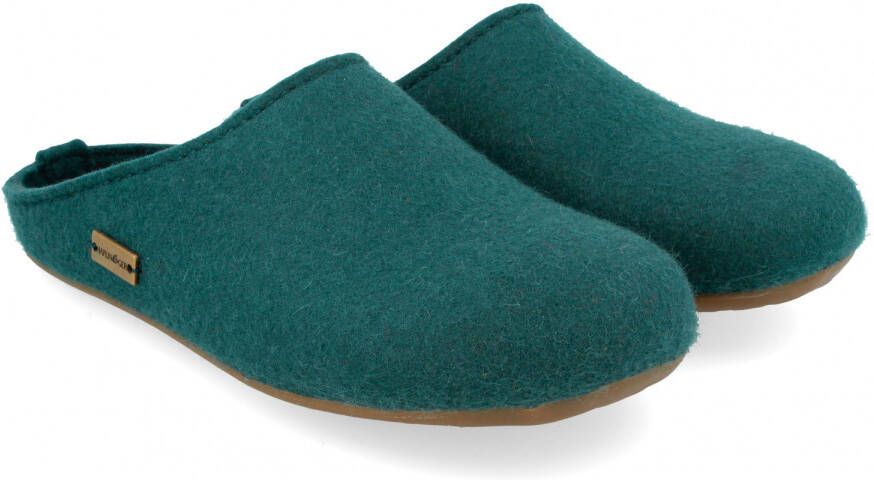 Haflinger Fundus Pantoffels blauw