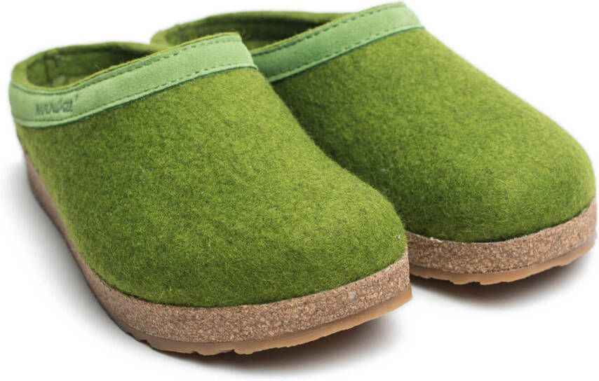 Haflinger Grizzly Torben Pantoffels groen