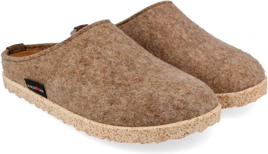 Haflinger hattan Pantoffels beige bruin