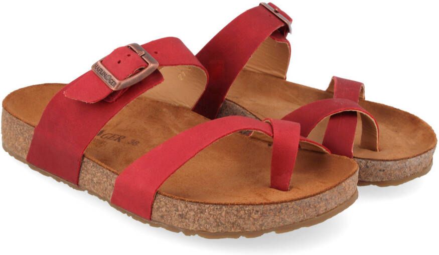 Haflinger Women's Juno Sandalen bruin rood