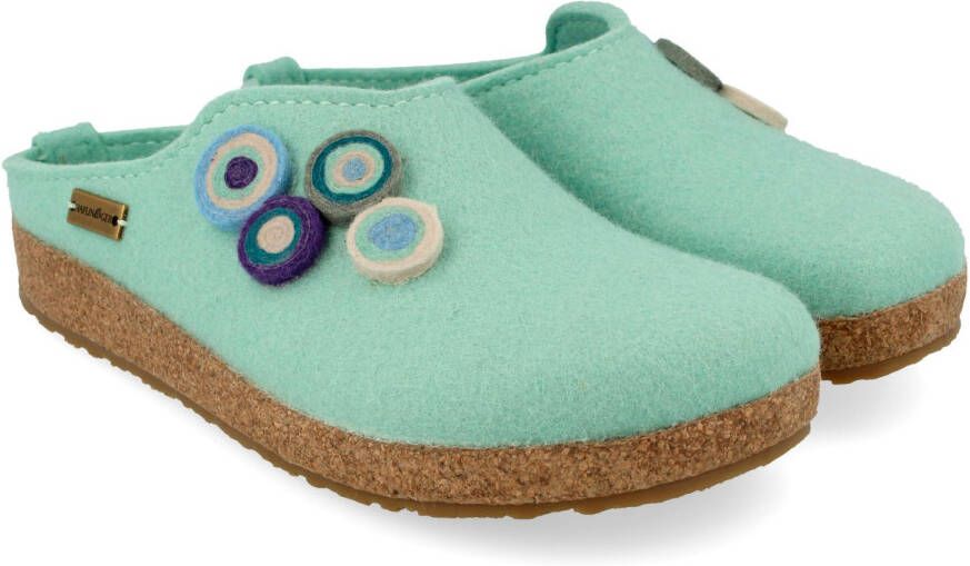 Haflinger Women's Kanon Pantoffels groen