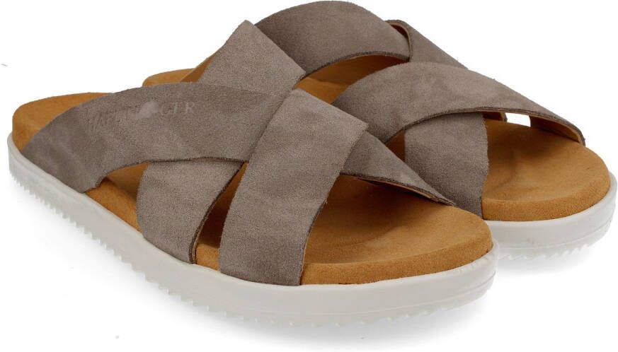 Haflinger Women's Summer Slides Como Sandalen bruin