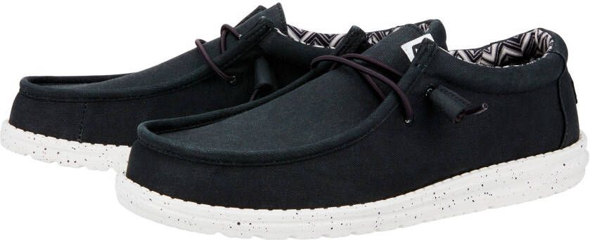 HeyDude Wally Canvas Sneakers zwart