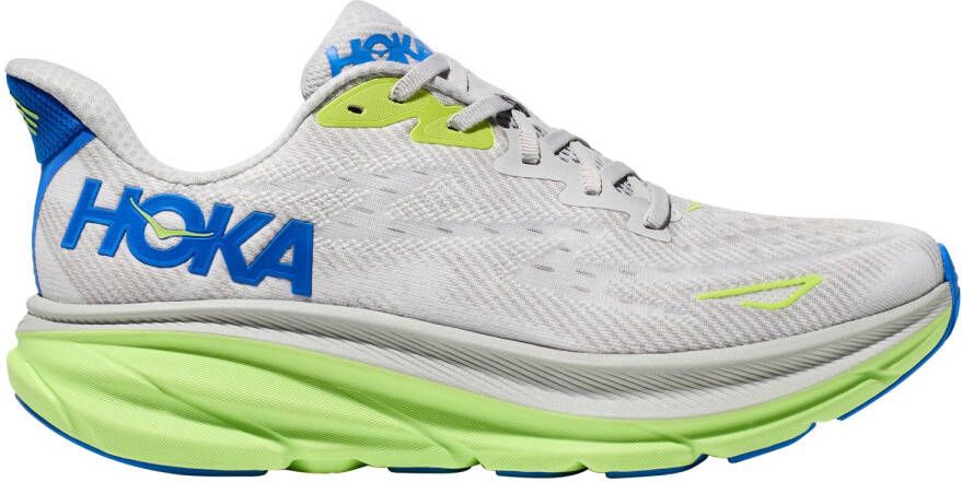 HOKA Clifton 9 Hardloopschoenen Wide grijs