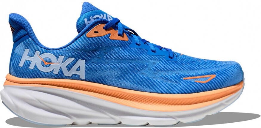 HOKA Clifton 9 Hardloopschoenen Wide blauw