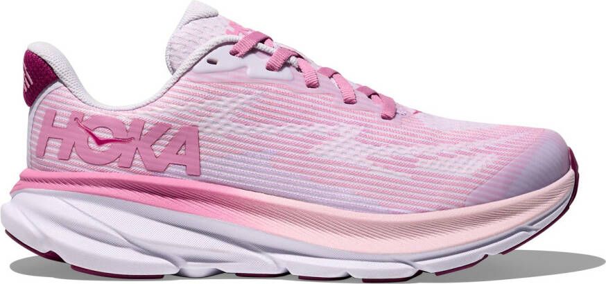 HOKA Kid's Clifton 9 Hardloopschoenen purper