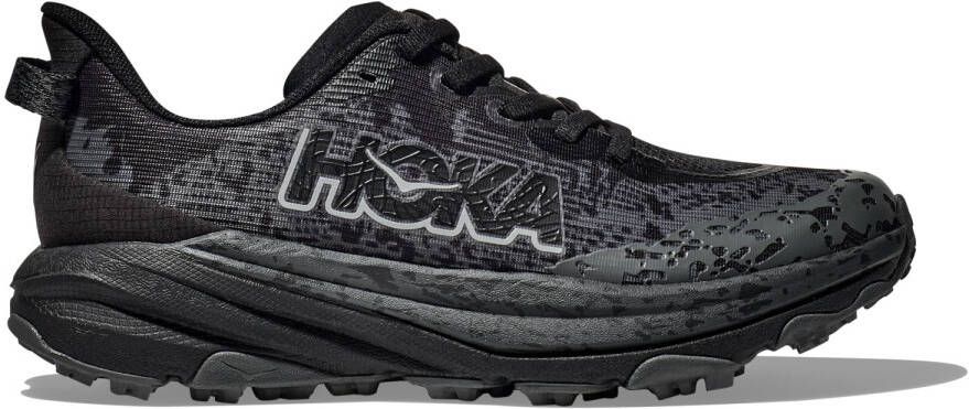 HOKA Kid's Speedgoat 6 Trailrunningschoenen grijs zwart