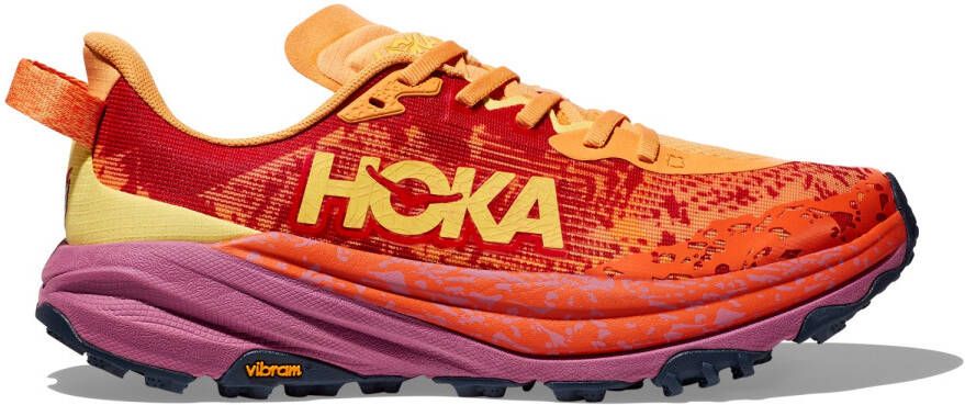 HOKA Speedgoat 6 Trailrunningschoenen Regular rood