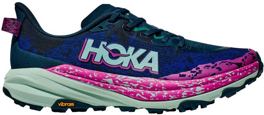 HOKA Speedgoat 6 Trailrunningschoenen Regular blauw