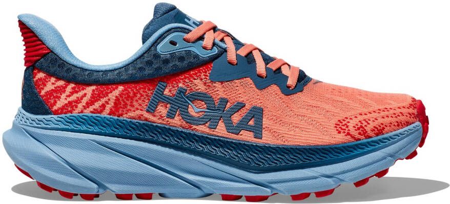 HOKA Women's Challenger 7 Trailrunningschoenen Regular blauw