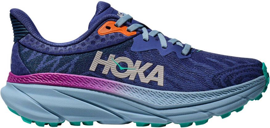 HOKA Women's Challenger 7 Trailrunningschoenen Regular blauw