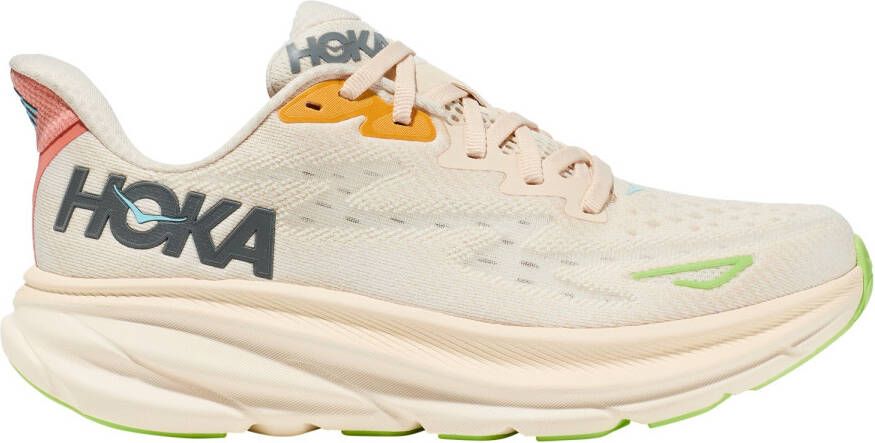 HOKA Women's Clifton 9 Hardloopschoenen Regular beige