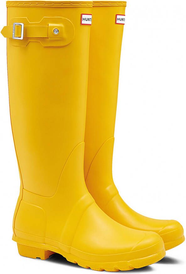 Hunter Boots Womens Original Tall Rubberlaarzen Geel Schoenennl