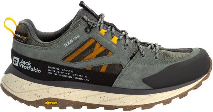 Jack Wolfskin Terraquest Texapore Low Multisportschoenen olijfgroen