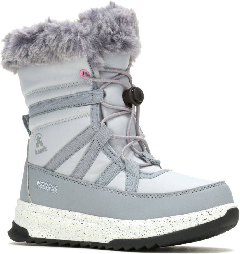 Kamik Kid's Stormy Faux Fur Winterschoenen grijs