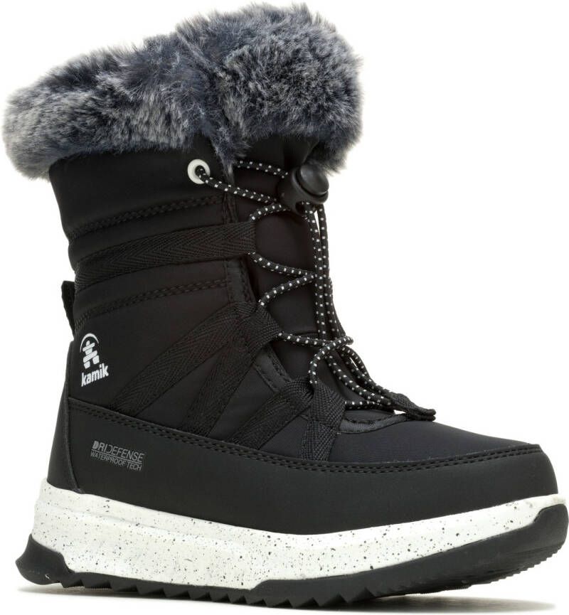 Kamik Kid's Stormy Faux Fur Winterschoenen zwart