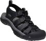 Keen Newport Heren Wandelsandalen Black Steel Grey Zwart Leer K1022247 - Thumbnail 3