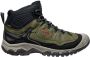 Keen Targhee IV Mid Heren Wandelschoenen Dark Olive Gold Flame Groen Nubuck K1028987 - Thumbnail 2