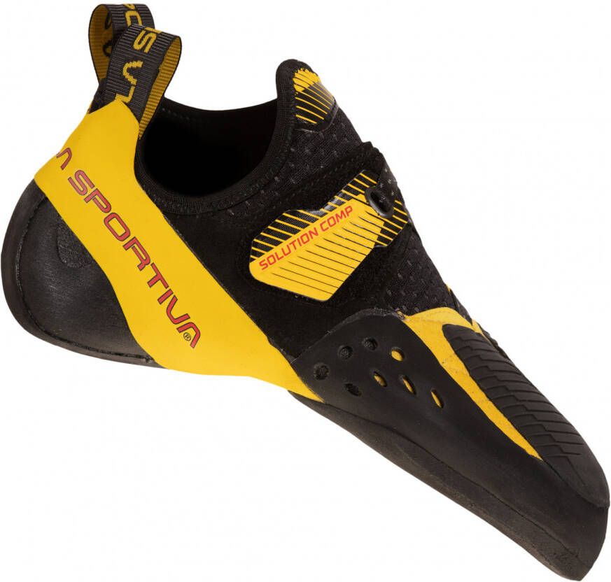 la sportiva Solution Comp Klimschoenen geel zwart