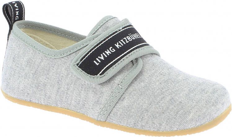 Living Kitzbühel Kid's Klittenbandmodel LK Belettering Pantoffels grijs