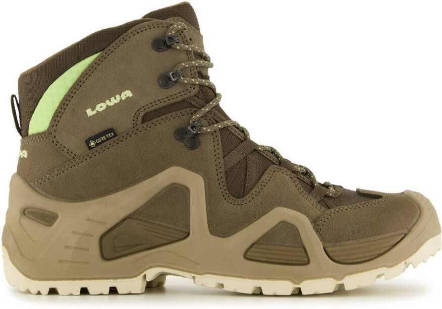 Lowa Women's Zephyr GTX Mid Wandelschoenen beige bruin olijfgroen